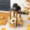 Glitzhome® 20" Fall Neutral Sunflower, Pumpkin and Leaf Wood Lantern Centerpiece